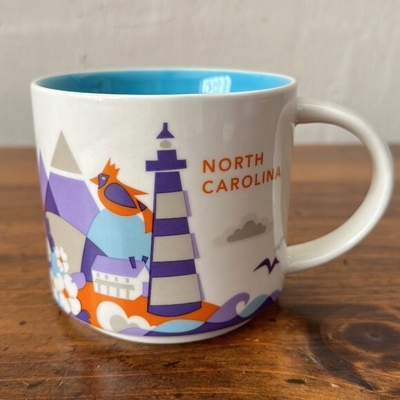 Starbucks North Carolina State You Are Here Collection Coffee Mug Cup 2016 - Picture 1 of 6